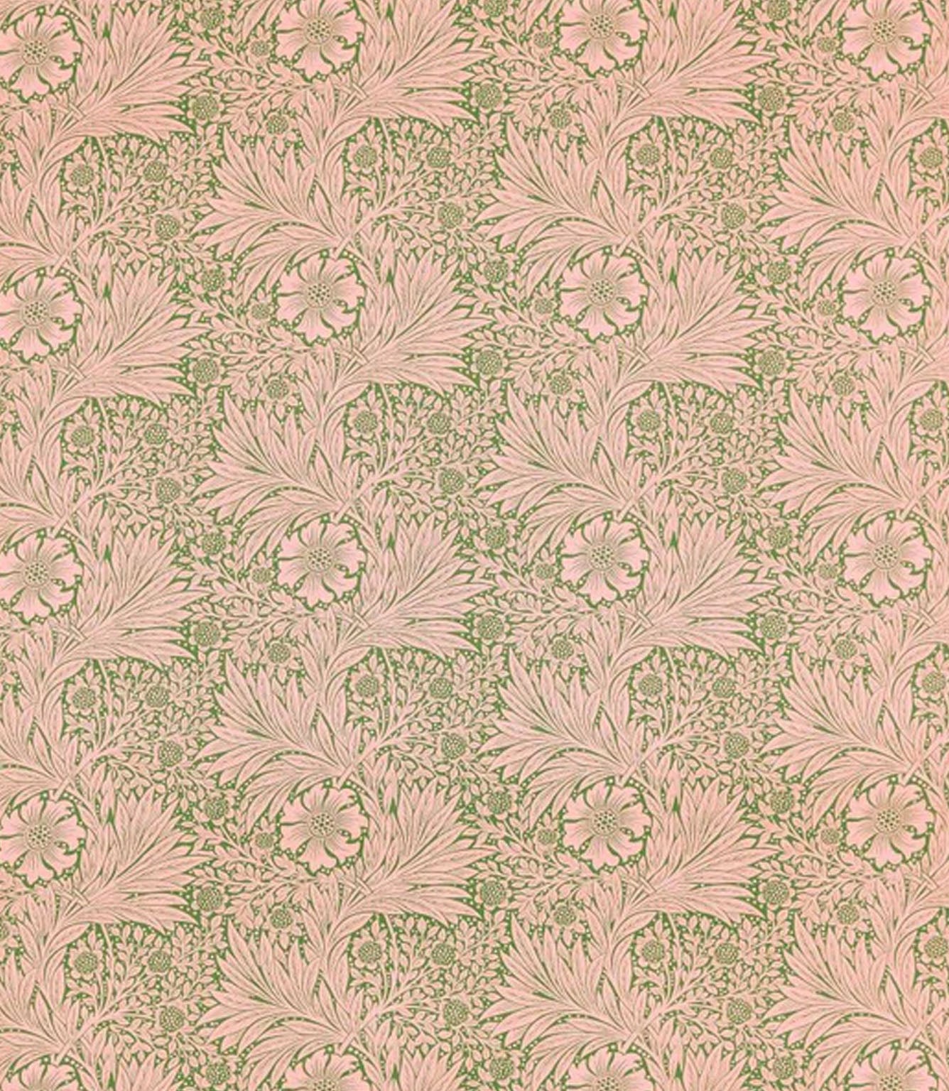 Marigold Fabric / Olive / Pink
