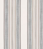 Lightweight sheer fabric with layered vertical stripes in brown and white, creating a semi-transparent effect.