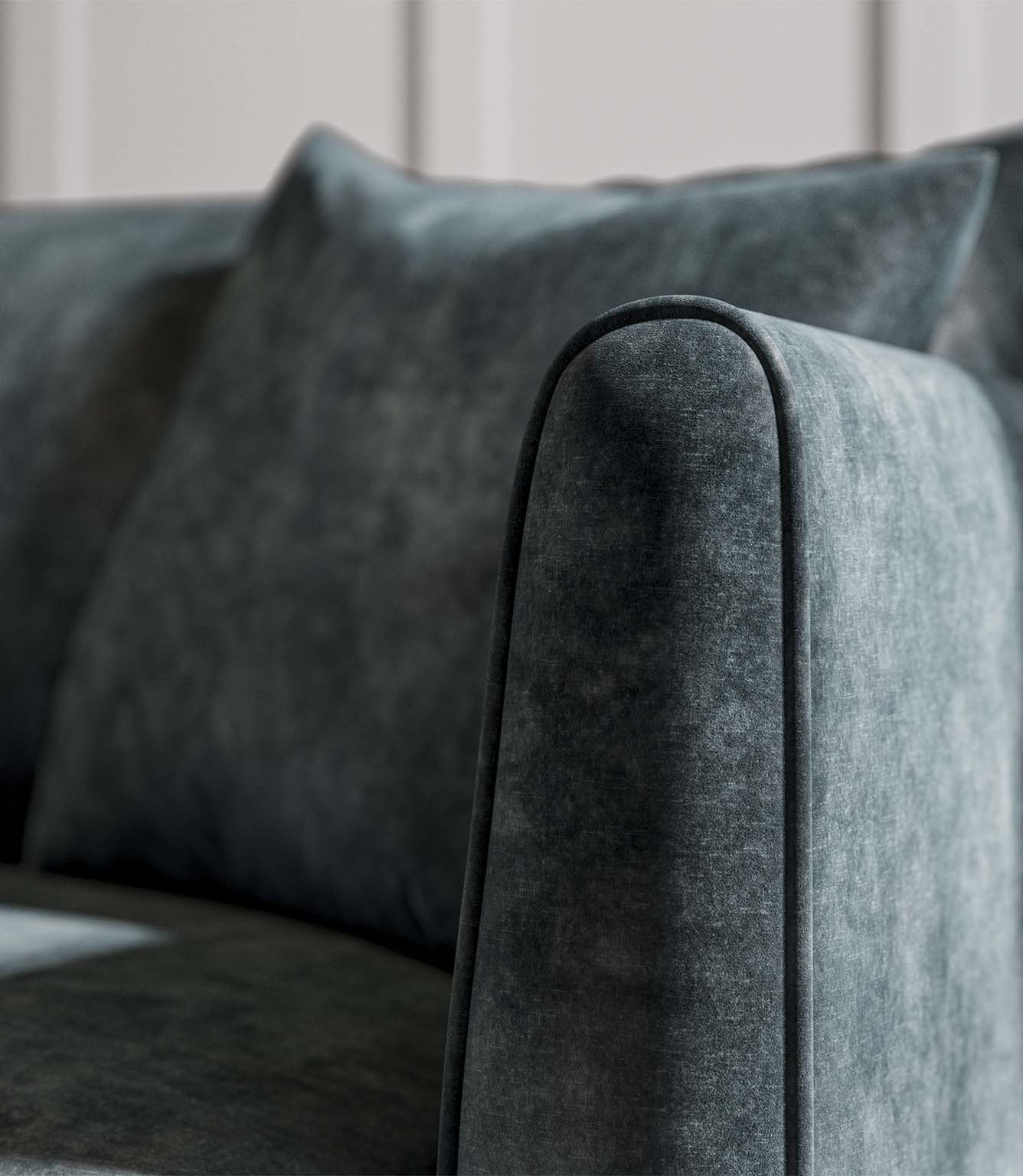 JF Vintage Velvet Fabric / Ocean