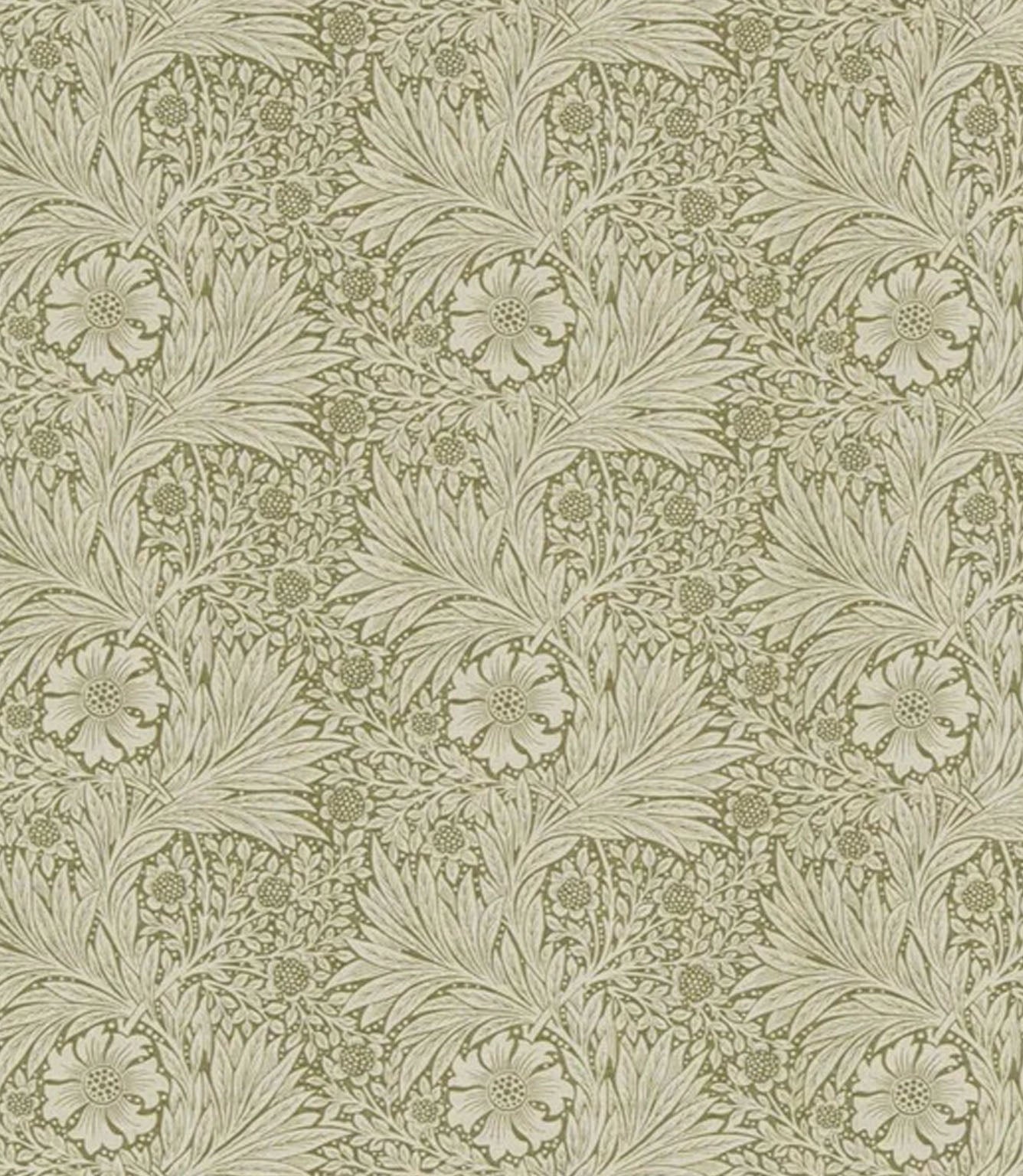 Marigold Fabric / Olive / Linen