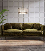 JF Vintage Velvet Fabric / Moss