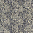 Marigold Fabric / Indigo / Linen