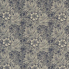 Marigold Fabric / Indigo / Linen