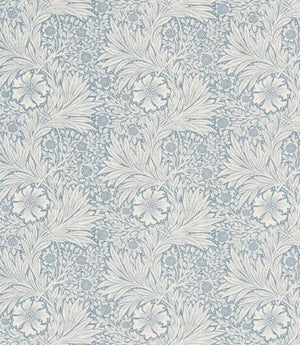 Marigold Fabric / China Blue / Ivory