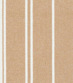 Golden beige and white striped fabric with wide vertical stripes and a lightly textured surface.