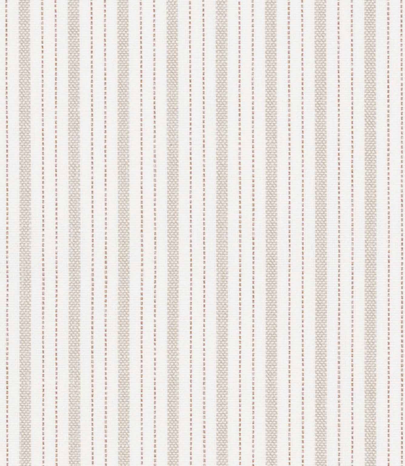 Fine multi-stripe fabric in soft neutrals with delicate vertical lines and subtle woven detailing.
