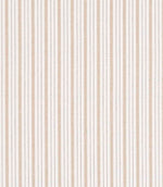Fine beige and neutral multi-stripe fabric with soft tonal variation and delicate vertical stripes.