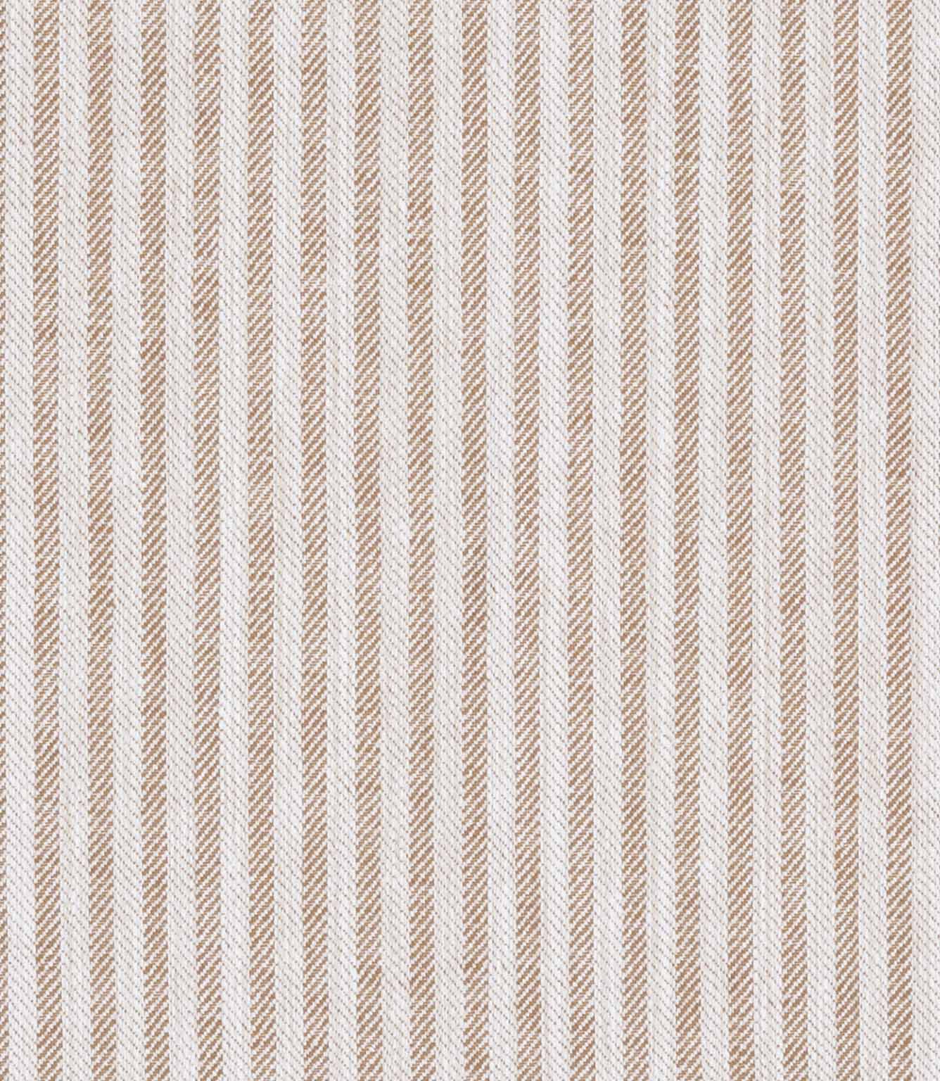 Herringbone stripe fabric in warm neutral tones with a subtle chevron pattern and soft texture.