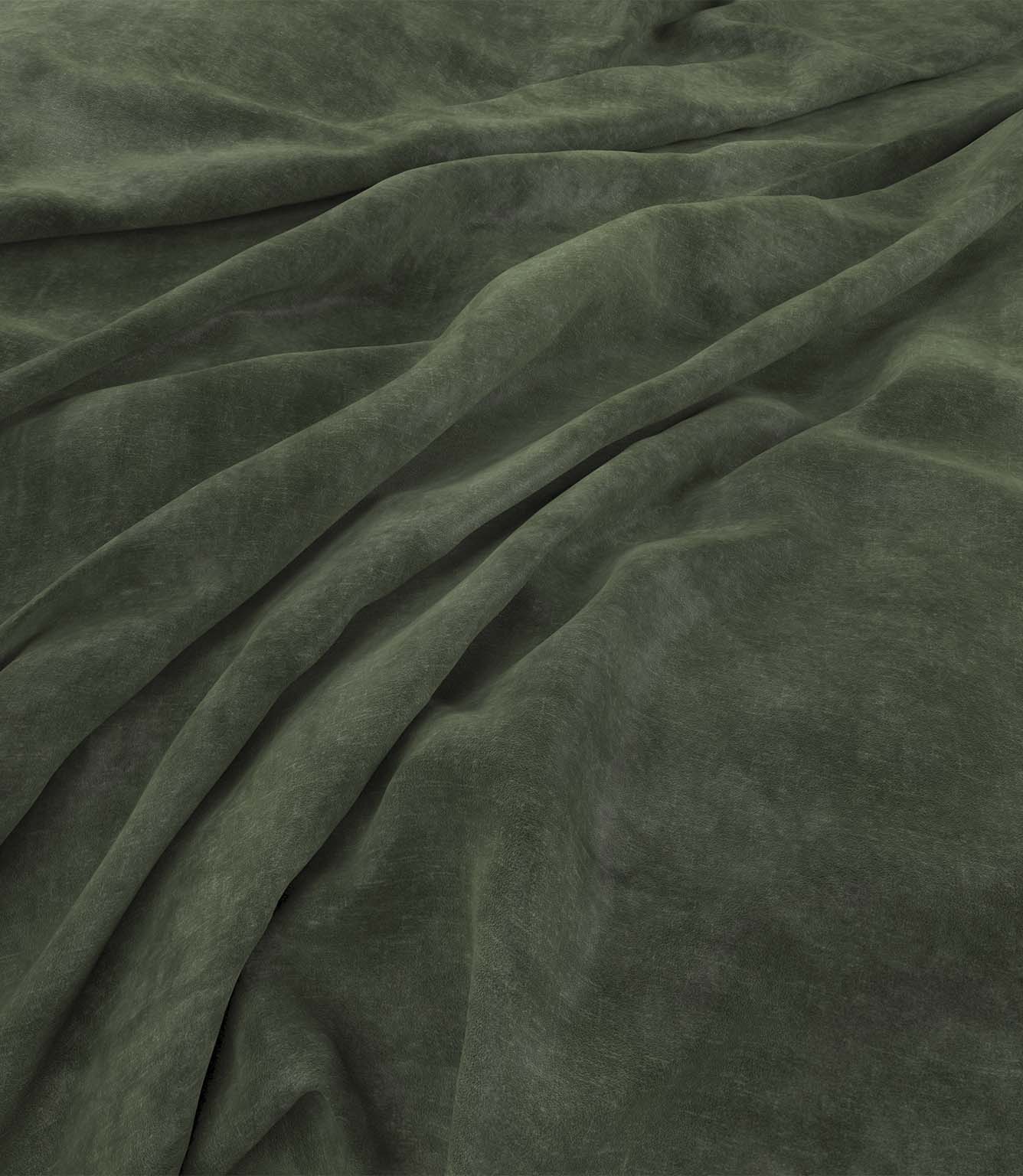 JF Vintage Velvet Fabric / Conifer