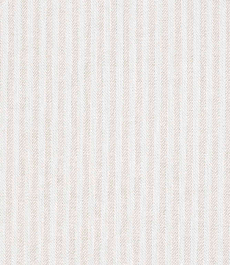 Very light neutral herringbone stripe fabric with a soft, understated chevron weave.