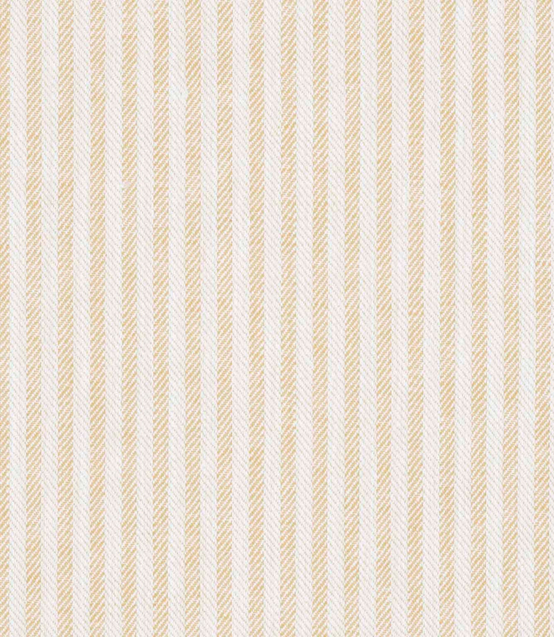 Neutral brown and grey herringbone stripe fabric with subtle contrast and a classic woven finish.