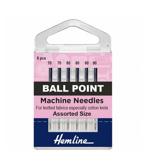 Ball Point Sewing Machine Needles - Just Fabrics