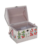 Strawberry Greenhouse Embroidered Sewing Box - Just Fabrics