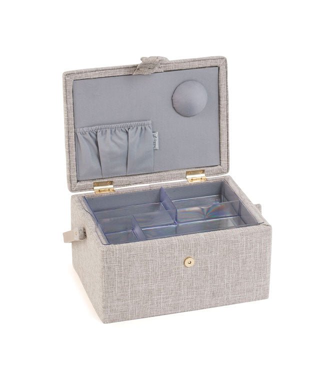 Birds on Bobbin - Embroidered Lid Sewing Box - Just Fabrics