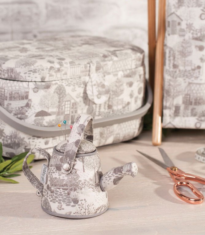 Watering Can In the Garden Pin Cushion - Just Fabrics