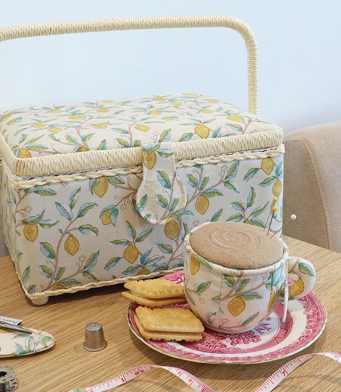 Morris Lemons Tea Cup Pin Cushion - Just Fabrics