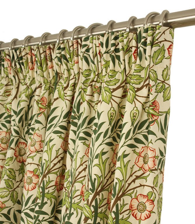 Sweet Briar Pencil Pleat Curtains - Just Fabrics