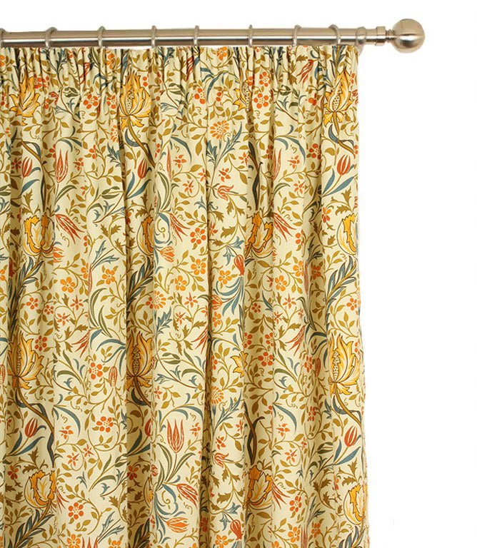 Flora Pencil Pleat Curtains - Just Fabrics