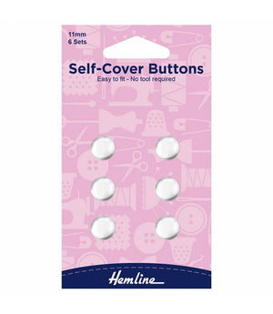 Self-Cover Buttons 11mm