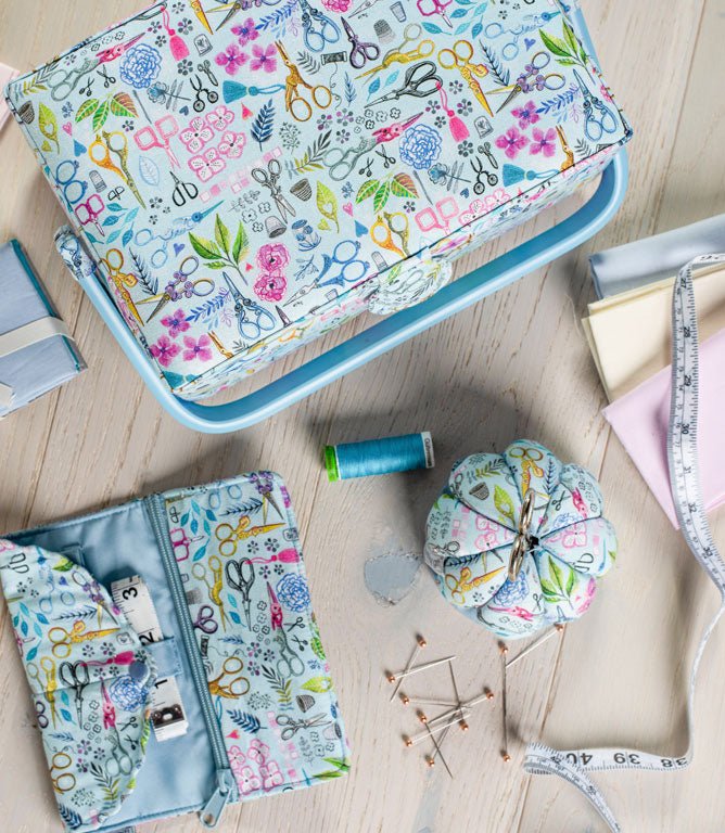 Pincushion with Scissors: Sewing Scissors - Just Fabrics