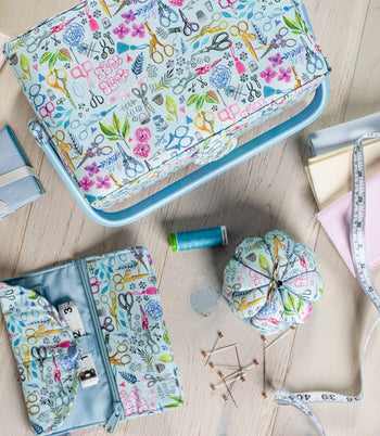 Pincushion with Scissors: Sewing Scissors - Just Fabrics