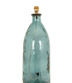 Corfe 67cm Recycled Glass Blue Cream Flex Lamp Base - Just Fabrics