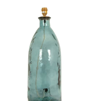 Corfe 67cm Recycled Glass Blue Cream Flex Lamp Base