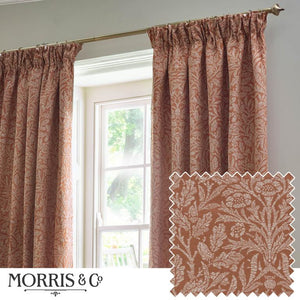 Acorn Brick Pencil Pleat Curtains