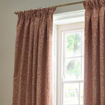 Acorn Brick Pencil Pleat Curtains - Just Fabrics