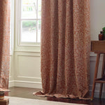 Acorn Brick Pencil Pleat Curtains - Just Fabrics