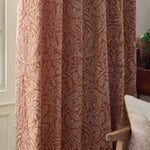 Acorn Brick Pencil Pleat Curtains - Just Fabrics