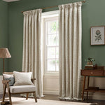 Acorn Ivory Pencil Pleat Curtains - Just Fabrics