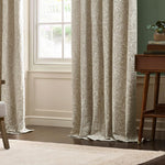 Acorn Ivory Pencil Pleat Curtains - Just Fabrics