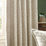 Acorn Ivory Pencil Pleat Curtains - Just Fabrics
