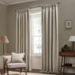 Acorn Linen Pencil Pleat Curtains - Just Fabrics