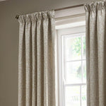 Acorn Linen Pencil Pleat Curtains - Just Fabrics