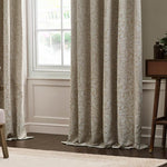 Acorn Linen Pencil Pleat Curtains - Just Fabrics