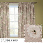 Adele Rose Pencil Pleat Curtains - Just Fabrics