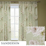 Adele Sage Pencil Pleat Curtains - Just Fabrics
