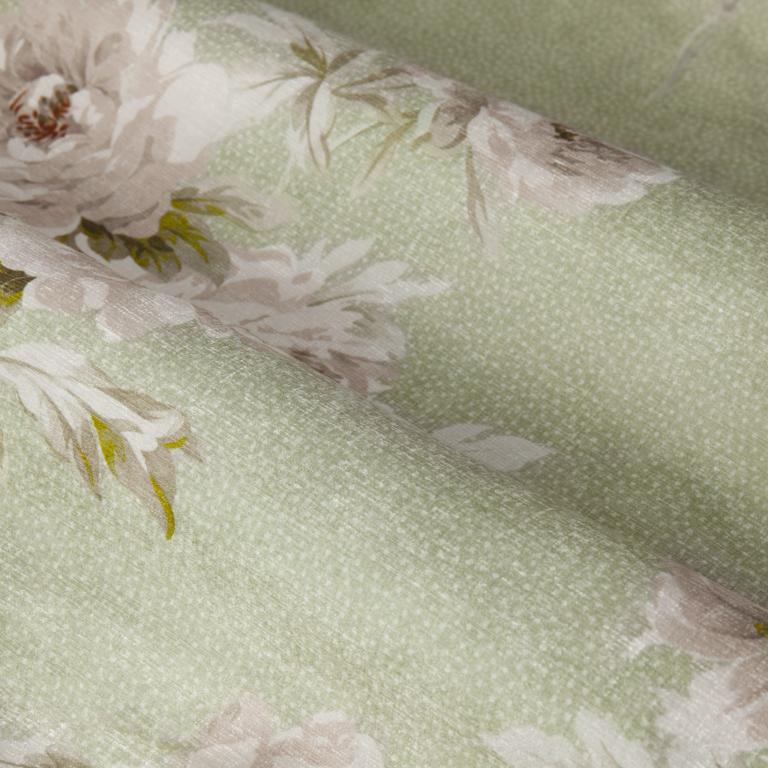 Adele Sage Pencil Pleat Curtains - Just Fabrics
