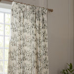 Chinese Lanterns Linen Pencil Pleat Curtains - Just Fabrics