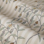 Chinese Lanterns Linen Pencil Pleat Curtains - Just Fabrics