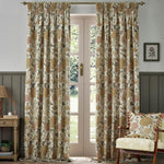 Cray Stone / Clay Pencil Pleat Curtains - Just Fabrics