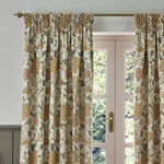 Cray Stone / Clay Pencil Pleat Curtains - Just Fabrics