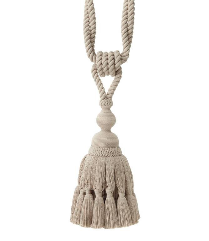 Naturals Large - Linen Tieback - Just Fabrics