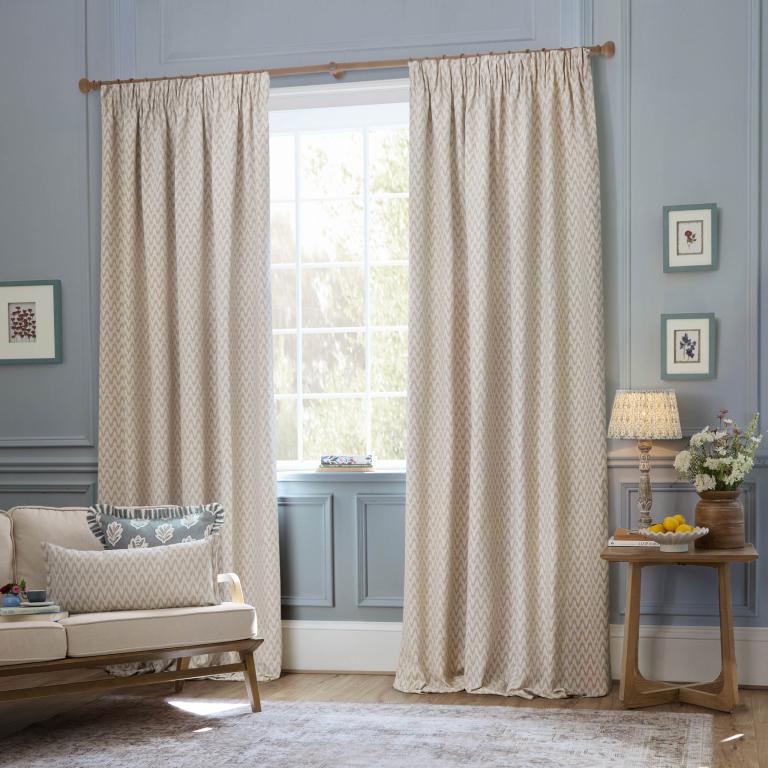 Hutton Linen Pencil Pleat Curtains - Just Fabrics