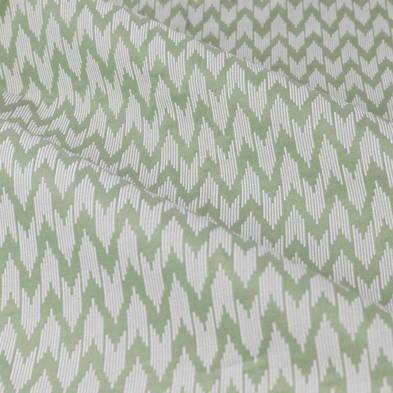 Hutton Sage Pencil Pleat Curtains - Just Fabrics