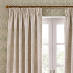Marigold Stone Pencil Pleat Curtains - Just Fabrics