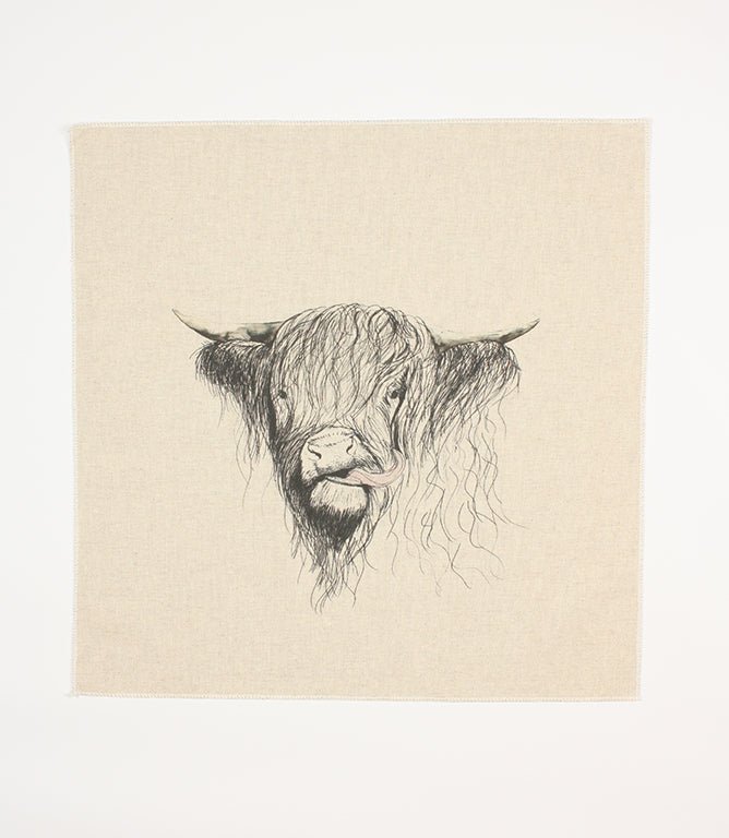 Tongue Sketch Cushion Panel - Just Fabrics