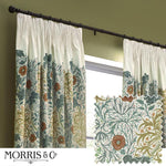 Seaweed Stone / Sunflower Pencil Pleat Curtains - Just Fabrics